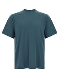 Blue Solid Crew Neck T-Shirt 1