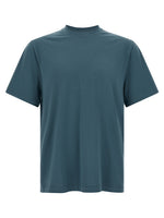 Blue Solid Crew Neck T-Shirt 1