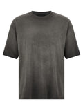 Grey Solid Crew Neck T-Shirt 1