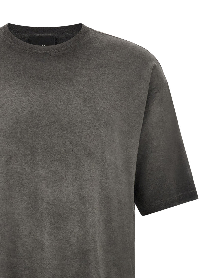 Grey Solid Crew Neck T-Shirt 3