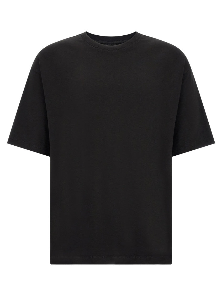 Black Solid Crew Neck T-Shirt 1
