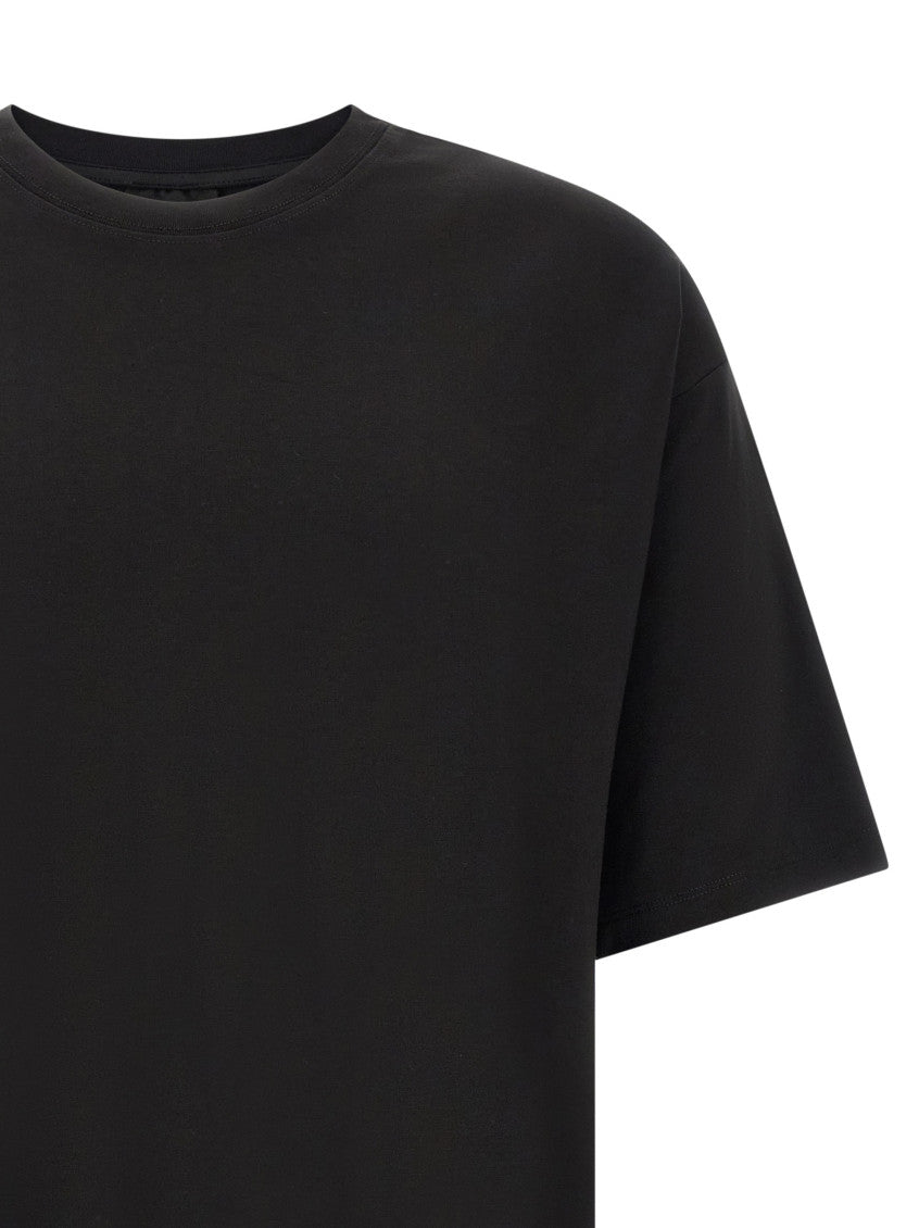 Black Solid Crew Neck T-Shirt 3