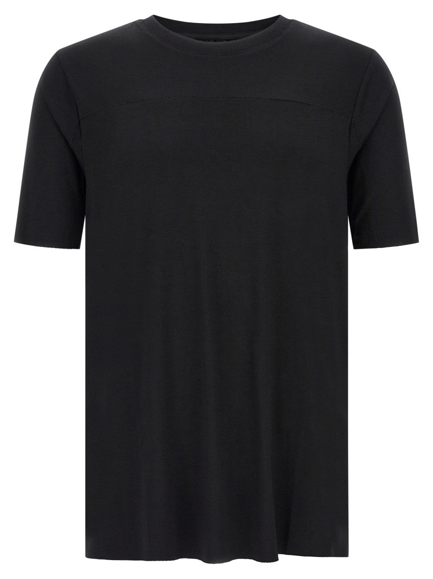 Black Solid Crew Neck T-Shirt 1
