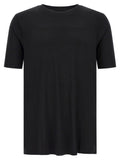Black Solid Crew Neck T-Shirt 1