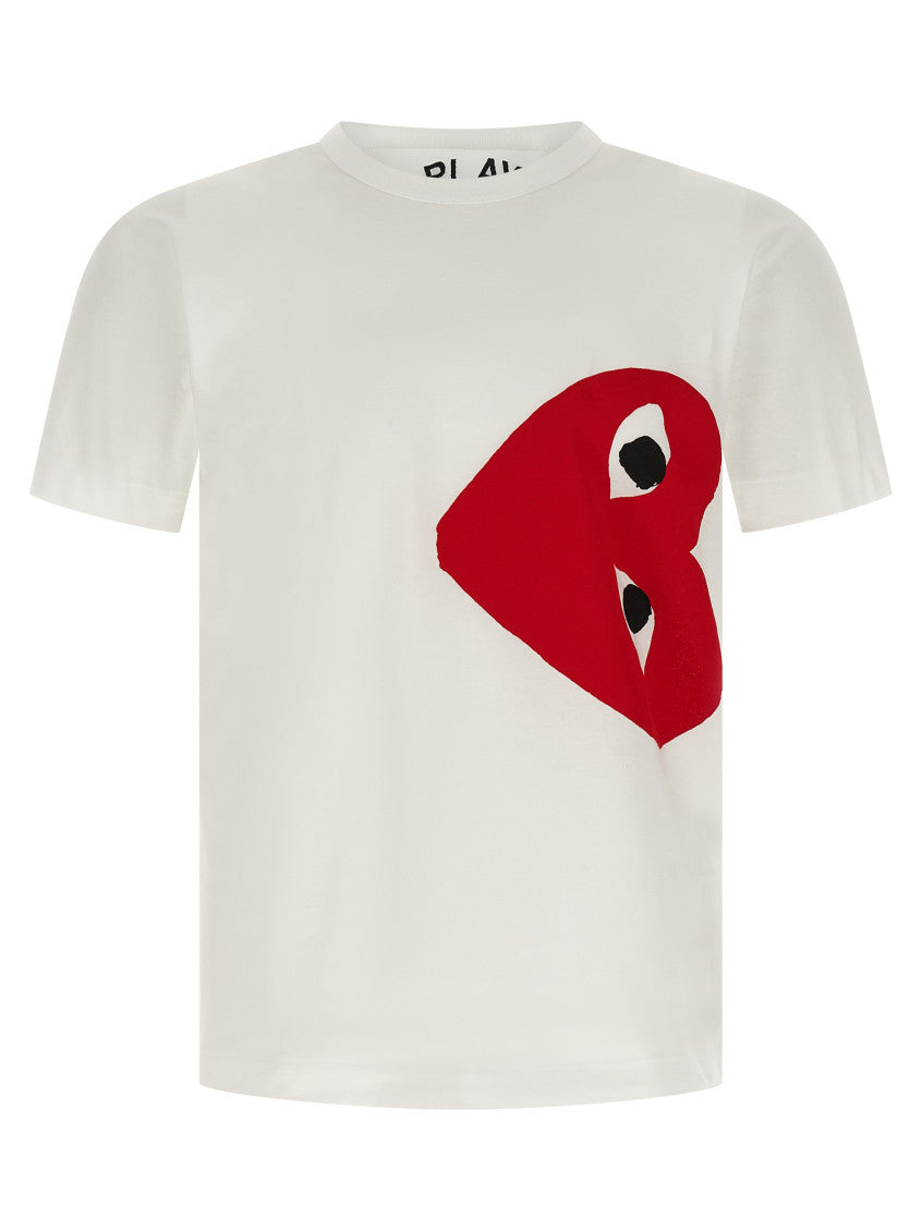 White Logo Crew Neck T-Shirt 1