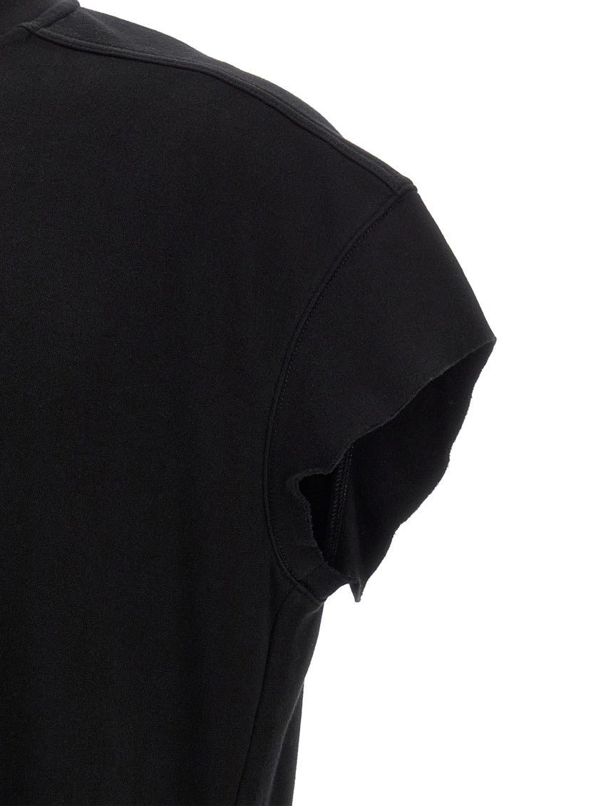 Black Solid Oversized T-Shirt 4