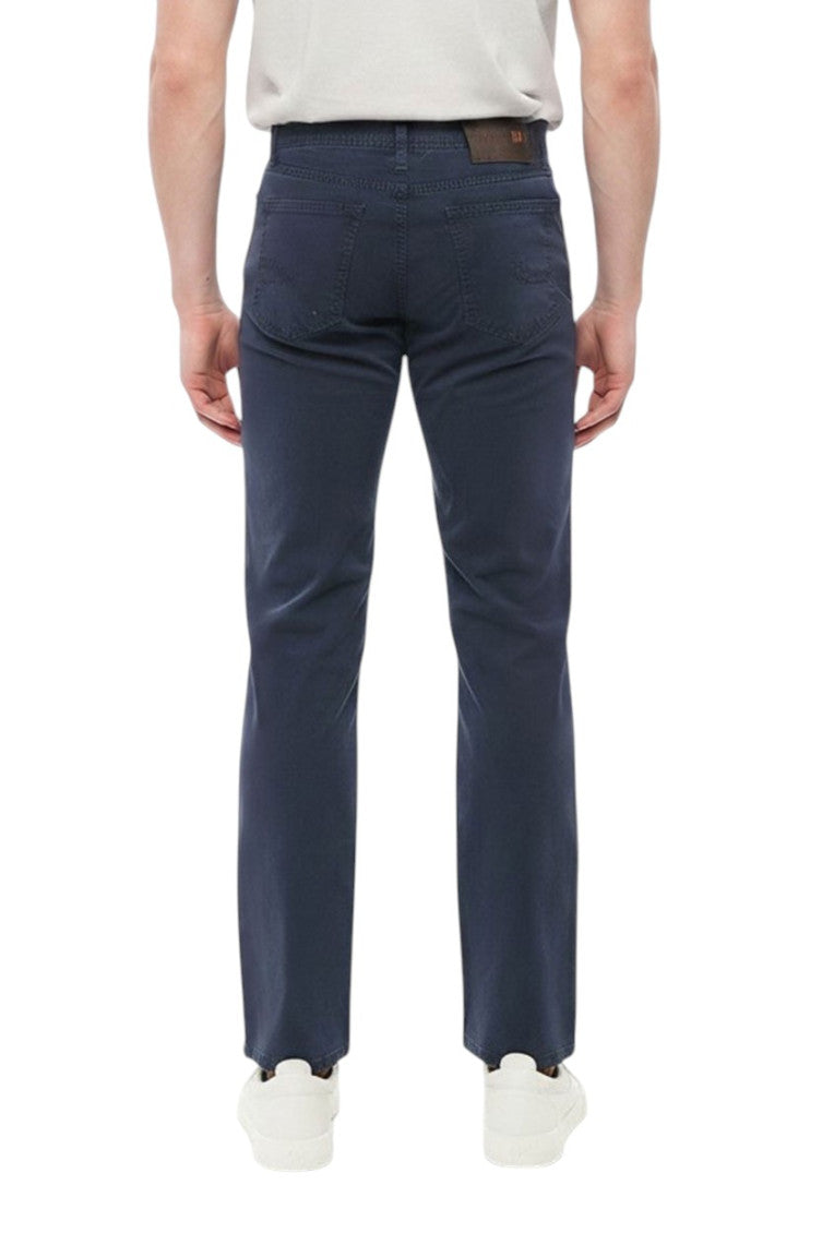 Dark Blue Mid Rise Jeans 2