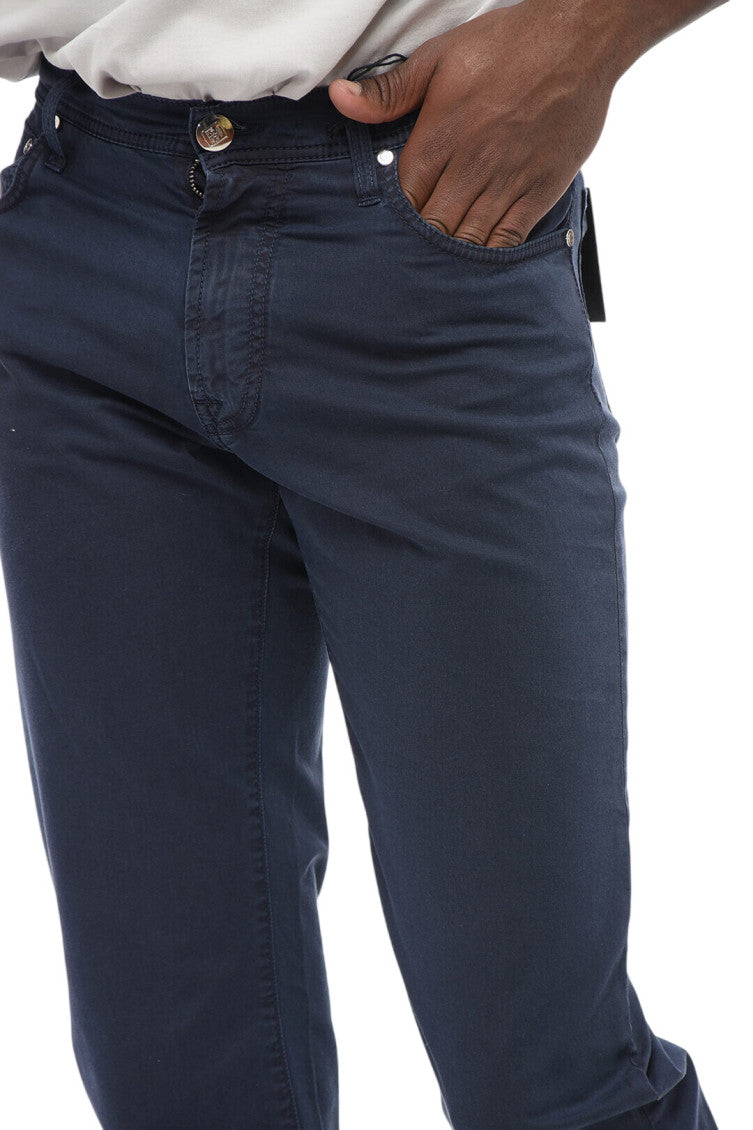 Dark Blue Mid Rise Jeans 3