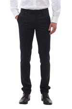 Dark Navy Flat Front Pants 1