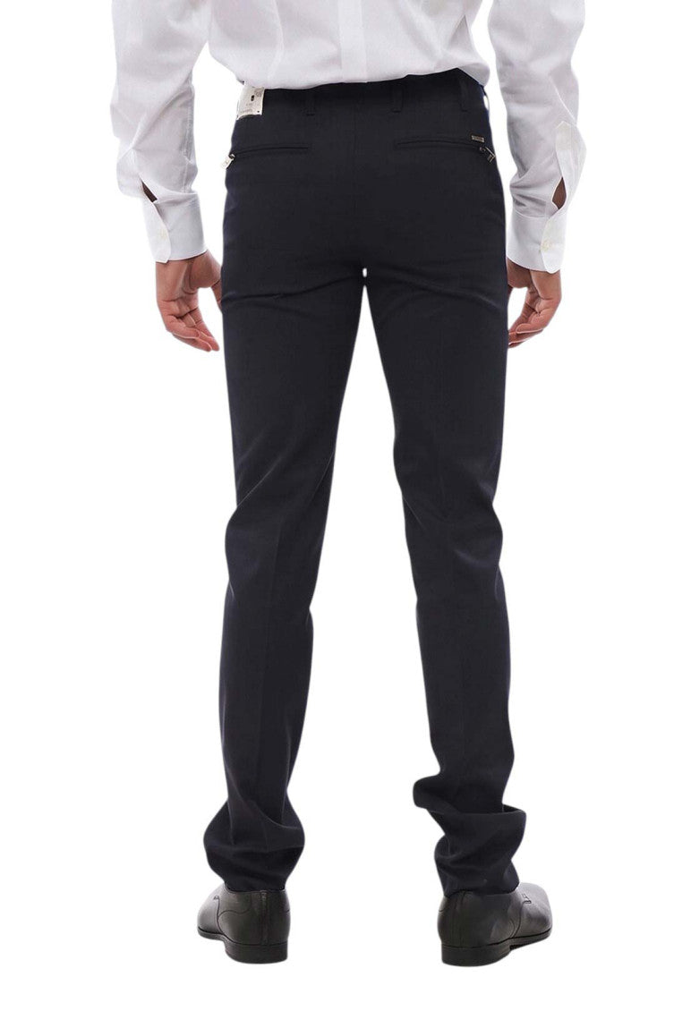 Dark Navy Flat Front Pants 2