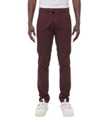 Maroon Flat Front Pants 1