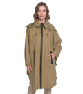 Beige Solid Hood Jacket 1