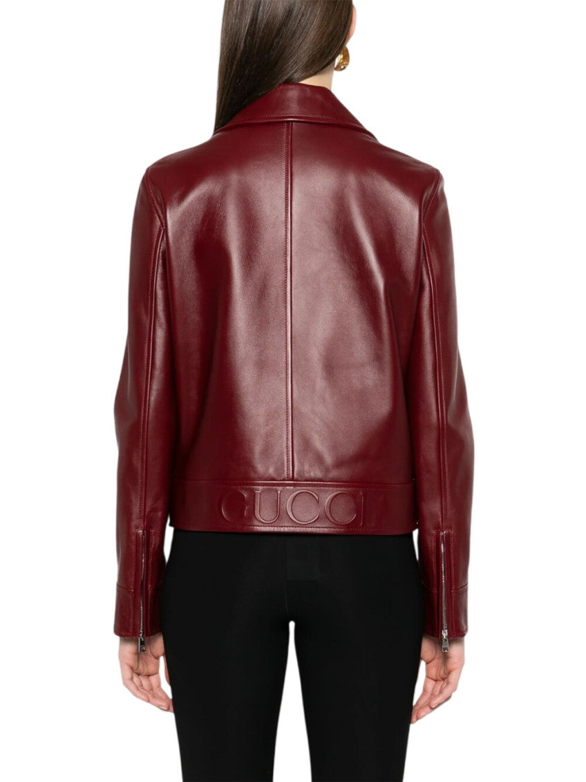 Maroon Notched Lapel Jacket 2