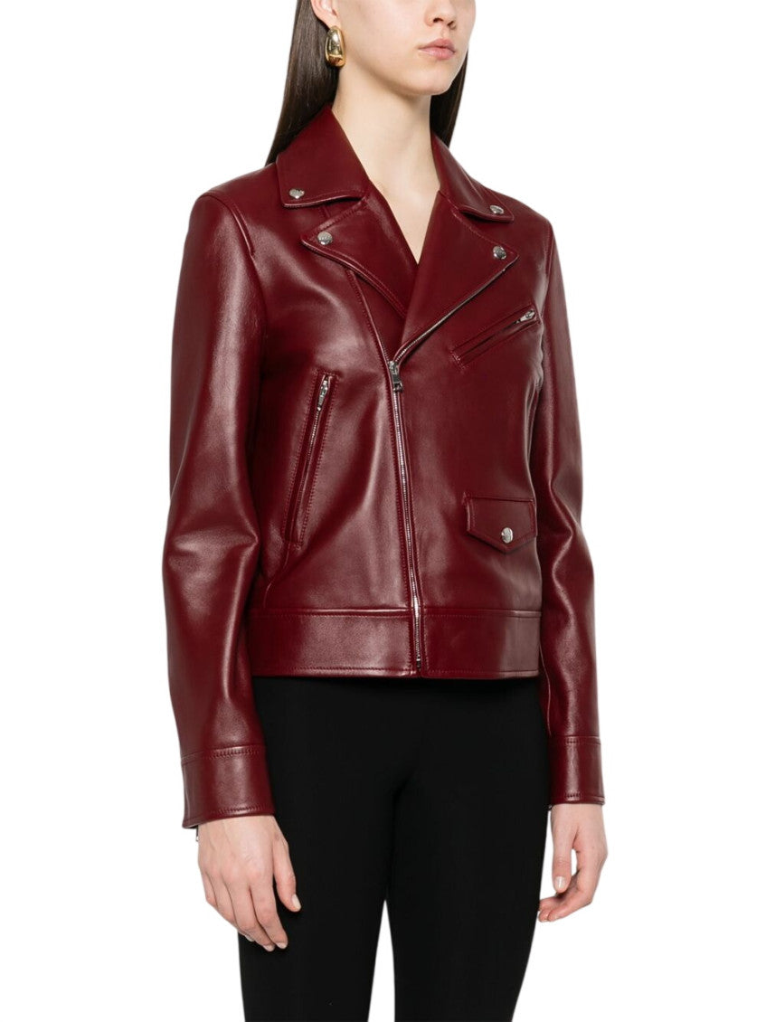 Maroon Notched Lapel Jacket 3