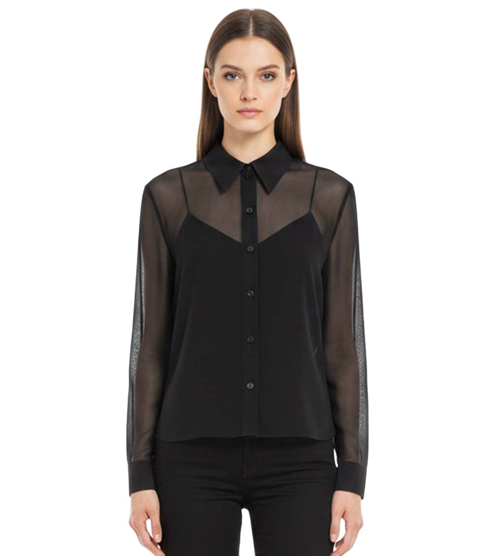 Black Regular Solid Shirt 1