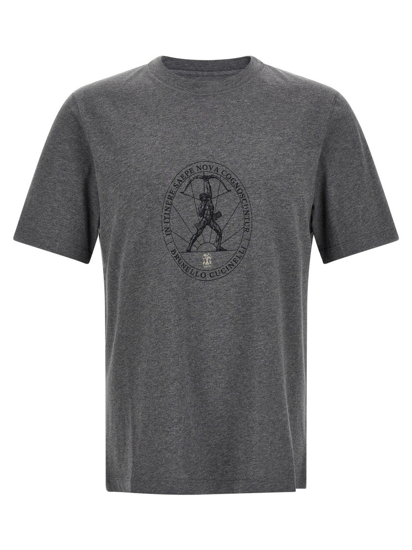 Dark Grey Crew Neck T-Shirt 1