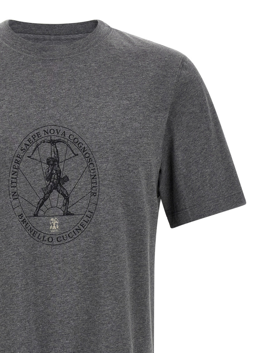 Dark Grey Crew Neck T-Shirt 3