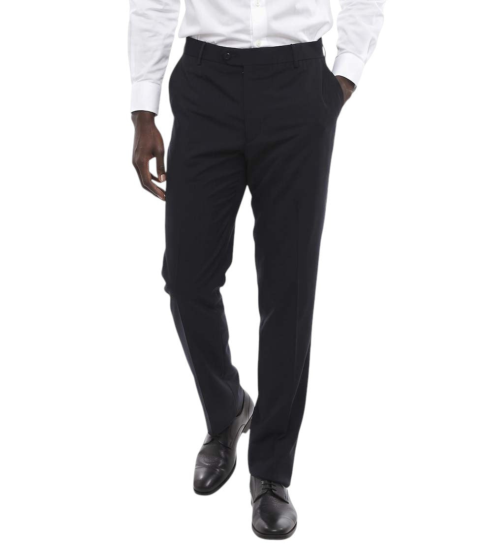 Dark Navy Straight Pants 1