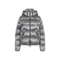 Grey Quilted Hood Jacket 1