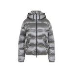 Grey Quilted Hood Jacket 1