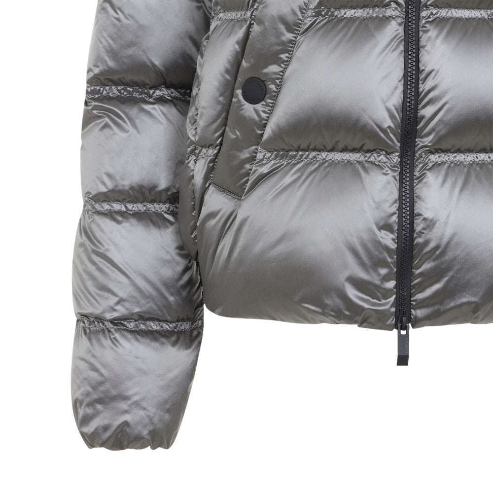 Grey Quilted Hood Jacket 3