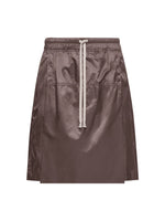 Brown Solid Shorts 1