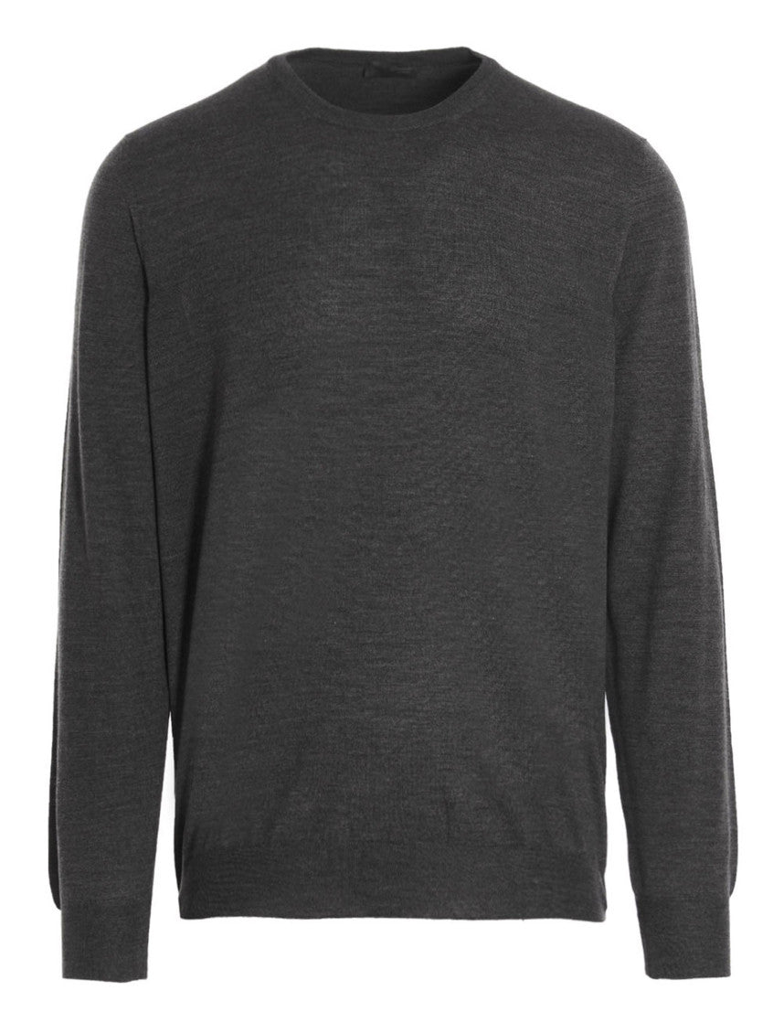 Dark Grey Crew Neck Sweater 1