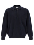 Navy Blue Half Zip Polo 1
