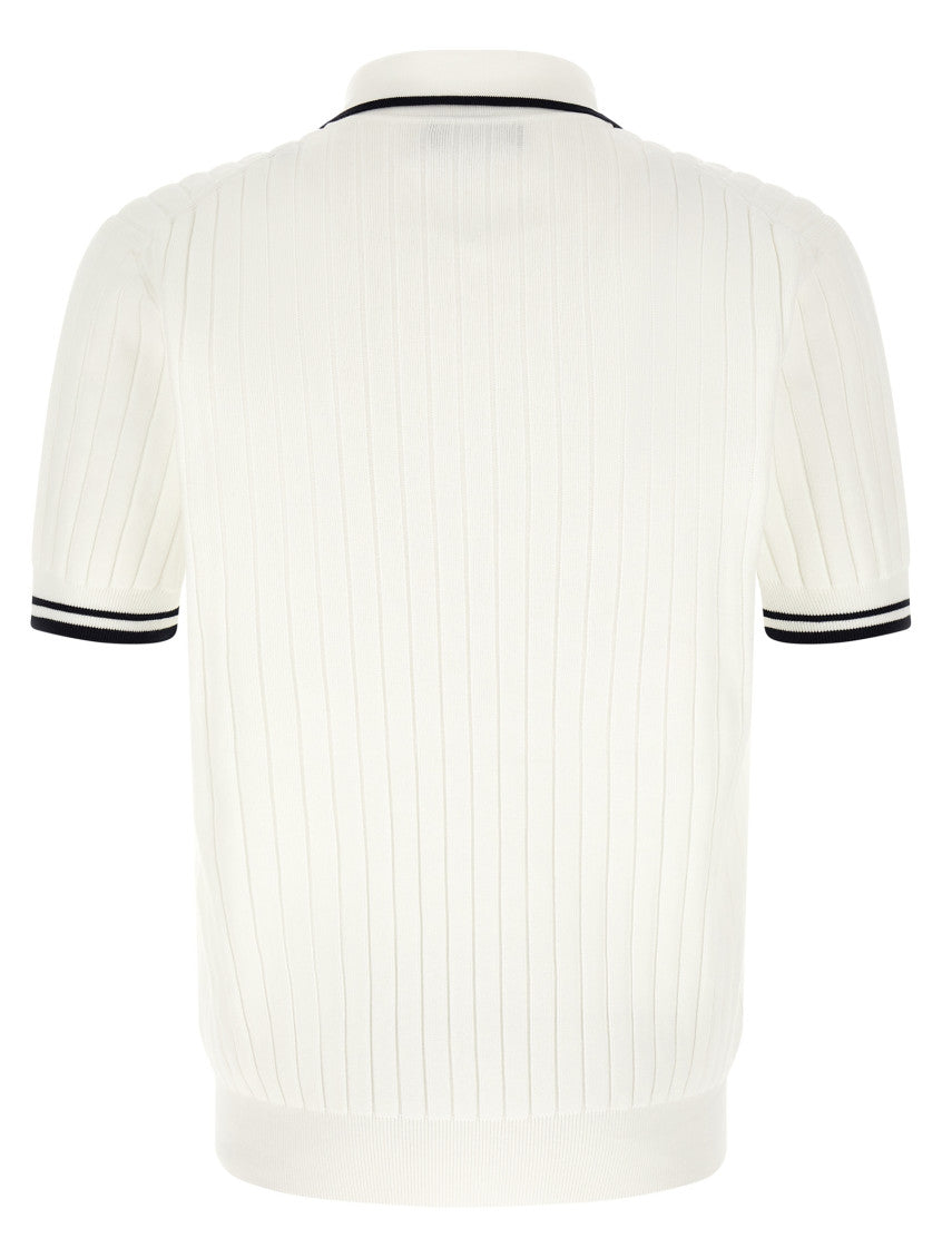 White Regular Shirt Collar Polo 2