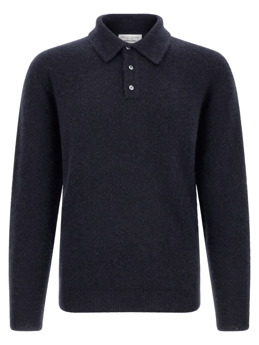 Navy Blue Shirt Collar Polo 1