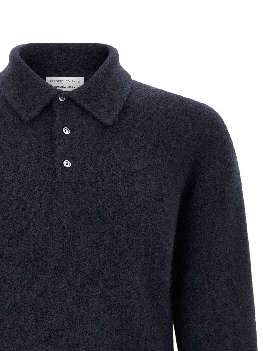 Navy Blue Shirt Collar Polo 3