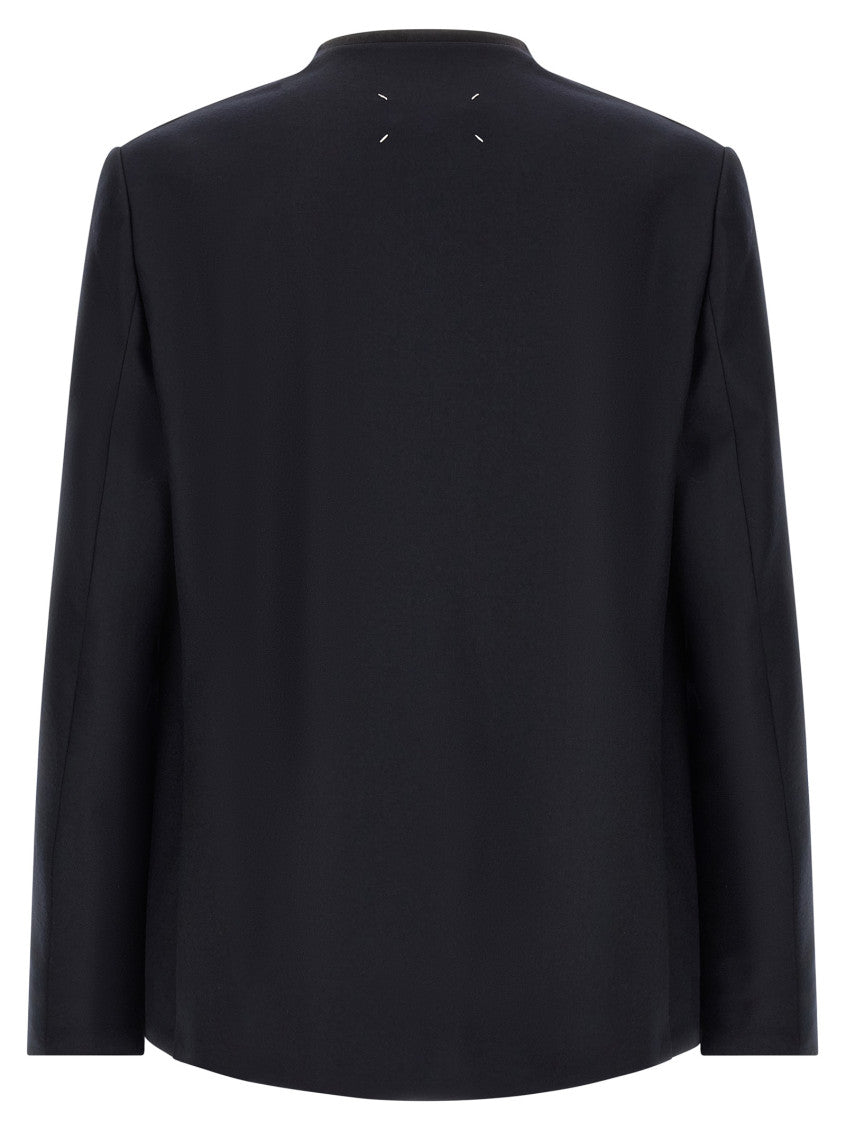 Navy Blue Minimal Blazer 2