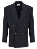 Navy Blue Stripes Blazer 1