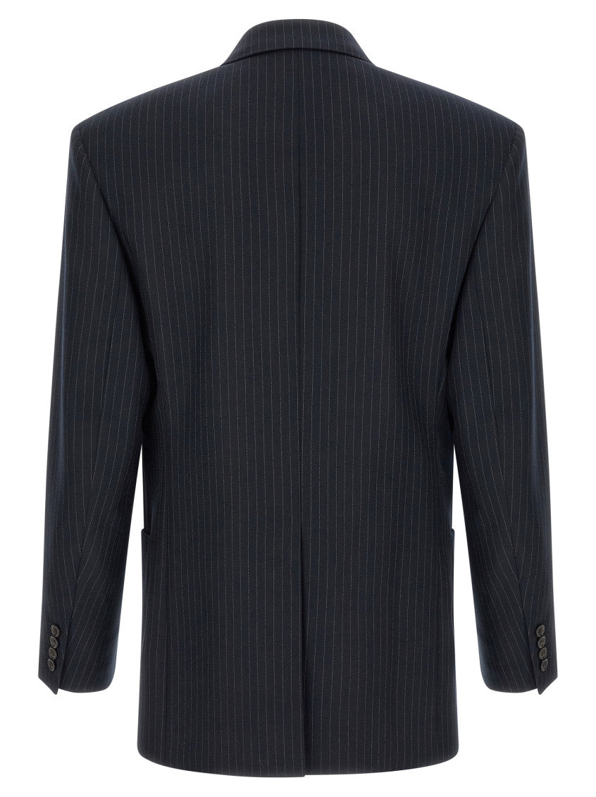Navy Blue Stripes Blazer 2