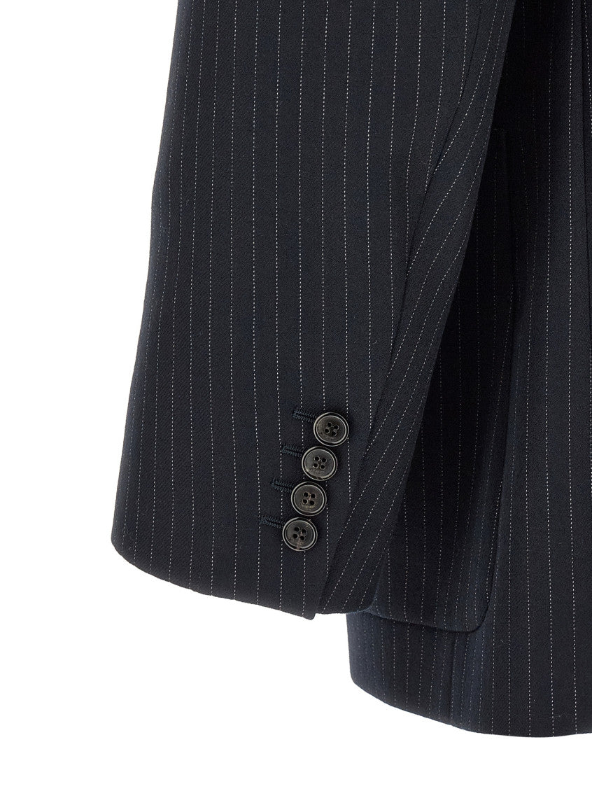 Navy Blue Stripes Blazer 4