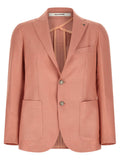 Pink Notched Lapel Blazer 1