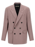 Purple Peaked Lapel Blazer 1