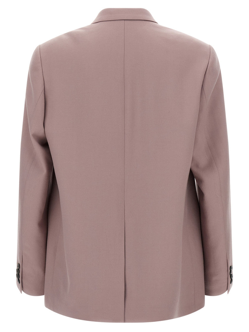 Purple Peaked Lapel Blazer 2