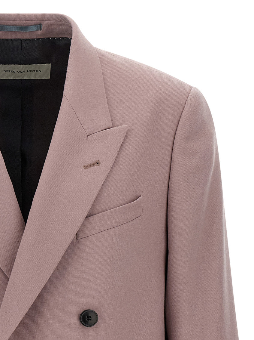 Purple Peaked Lapel Blazer 3