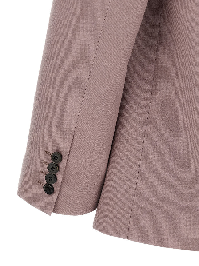 Purple Peaked Lapel Blazer 4