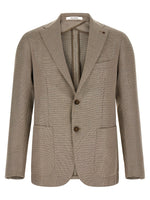 Brown Notched Lapel Blazer 1