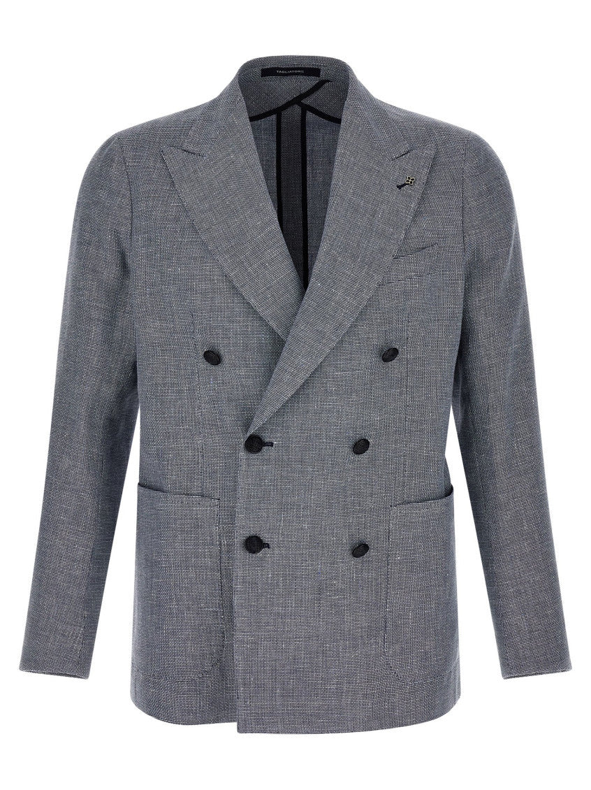 Blue Peaked Lapel Blazer 1