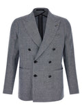 Blue Peaked Lapel Blazer 1
