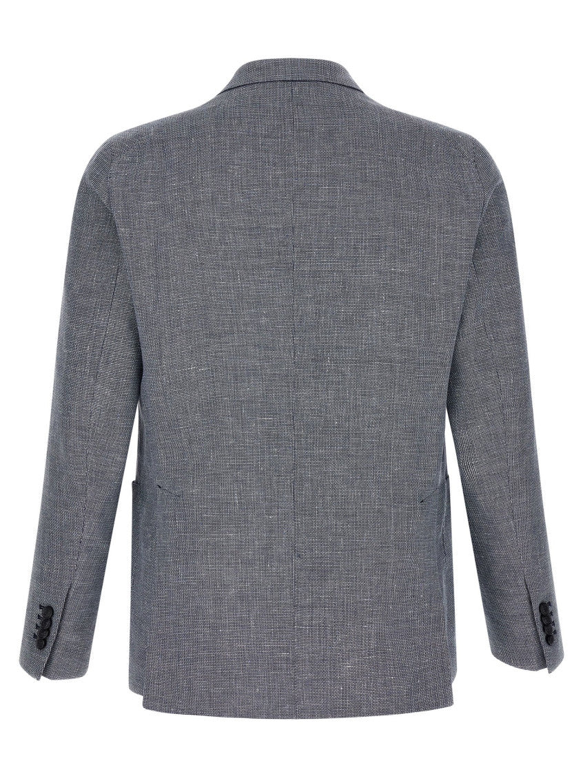 Blue Peaked Lapel Blazer 2