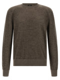 Brown Regular Crew Neck Sweater 1