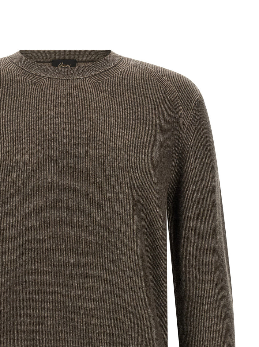 Brown Regular Crew Neck Sweater 3
