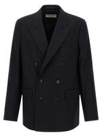 Black Peaked Lapel Blazer 1