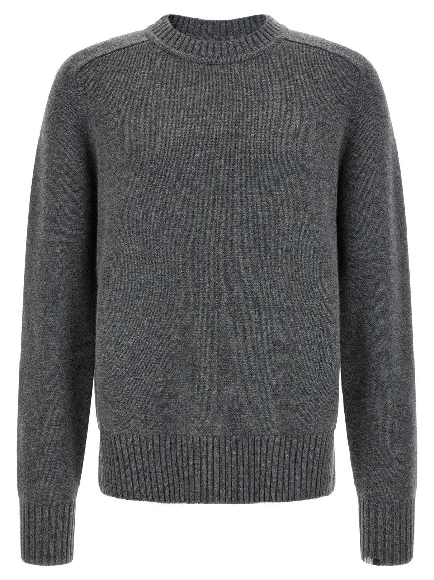 Grey Regular Crew Neck Sweater 1