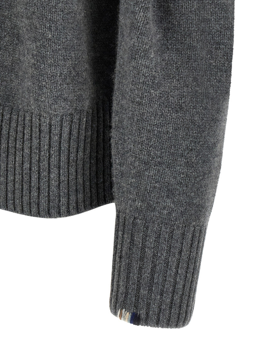 Grey Regular Crew Neck Sweater 4