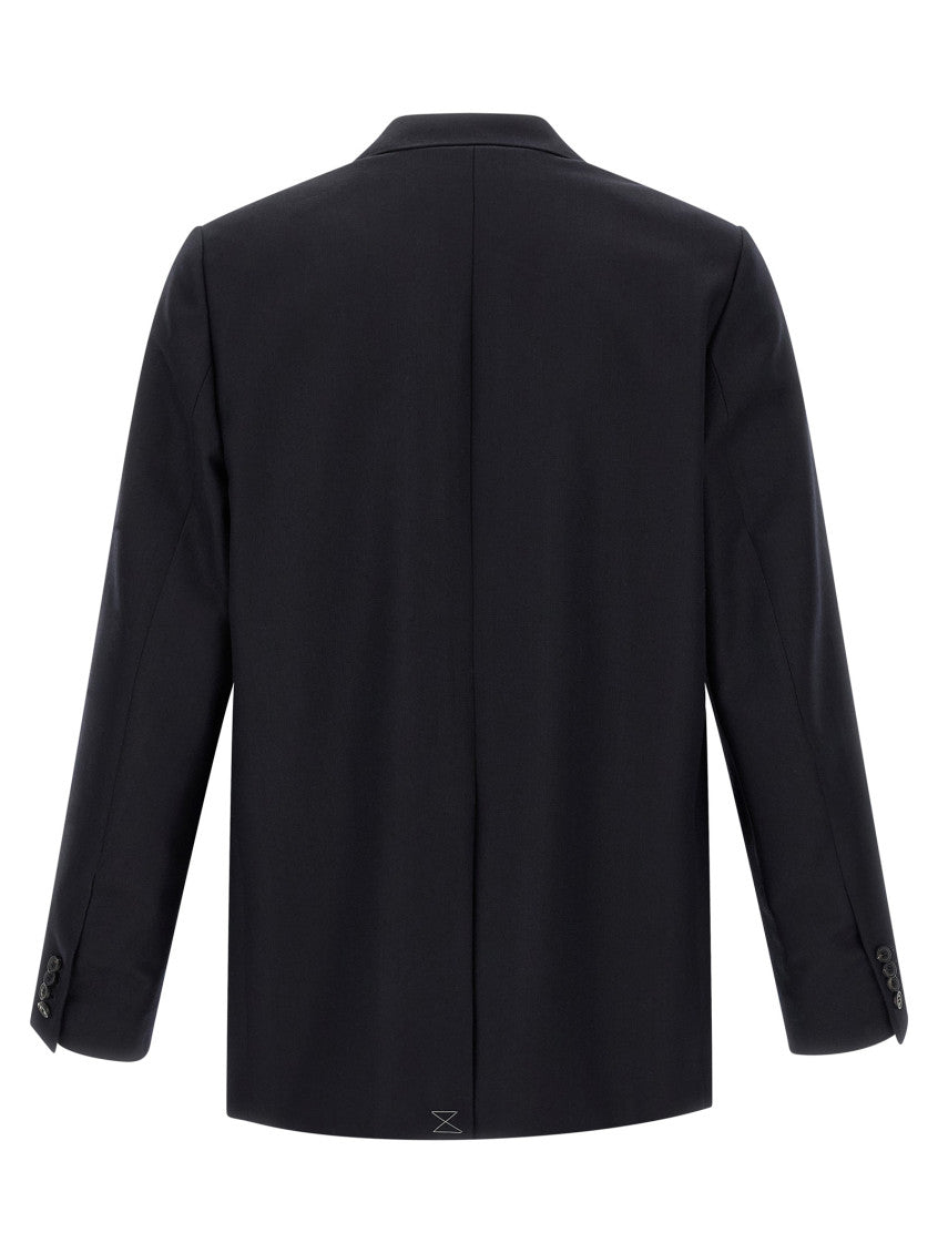 Dark Navy Peaked Lapel Blazer 2